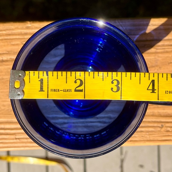 Vintage cobalt blue Starbucks mug, Anchor Hocking glass - Picture 4 of 5